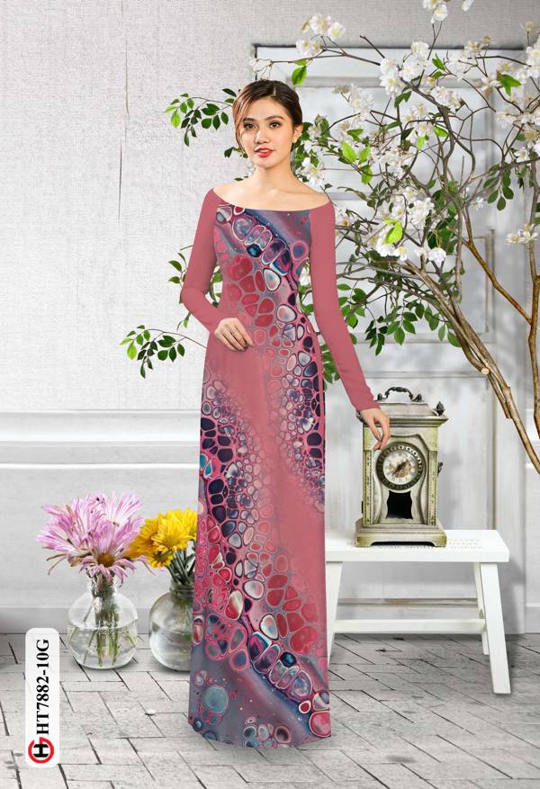 Vải Áo Dài Hoa Văn mới ra AD HT7882 36 Vải Áo Dài Hoa Văn mới ra AD HT7882