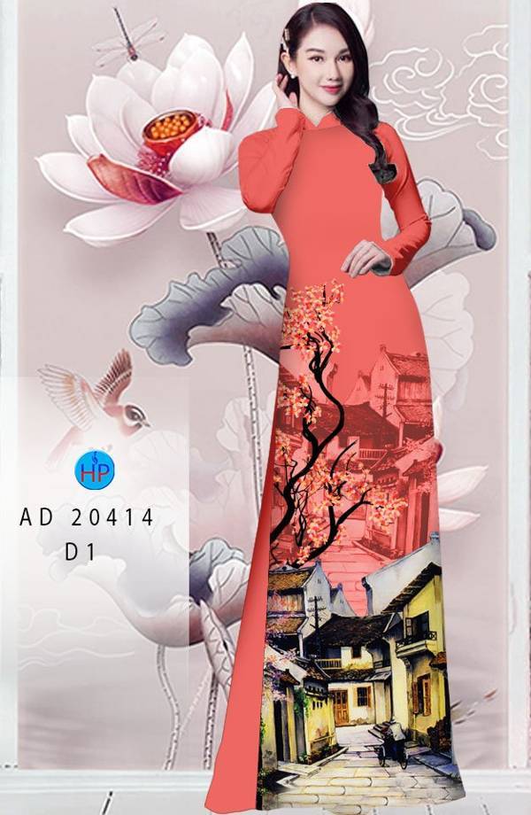 Vải Áo Dài Hoa Đào thiết kế 2021 AD 20414 44 Vải Áo Dài Hoa Đào thiết kế 2021 AD 20414