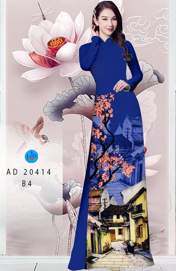 Vải Áo Dài Hoa Đào thiết kế 2021 AD 20414 47 Vải Áo Dài Hoa Đào thiết kế 2021 AD 20414