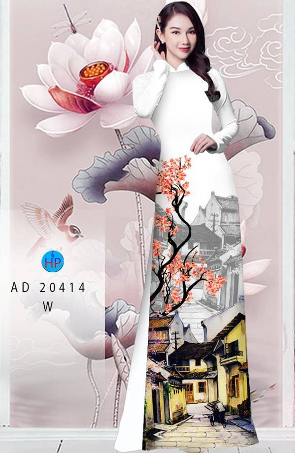 Vải Áo Dài Hoa Đào thiết kế 2021 AD 20414 52 Vải Áo Dài Hoa Đào thiết kế 2021 AD 20414