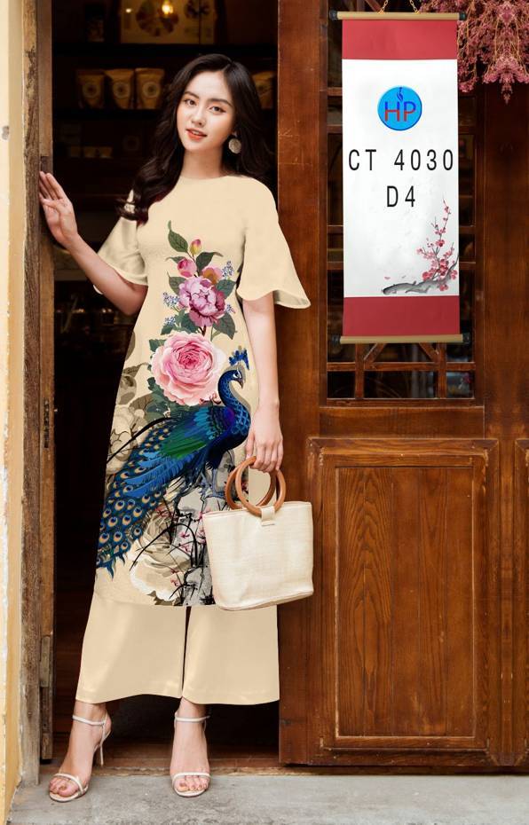 Vải Áo Dài Chim Công kiểu mới AD CT4030 39 Vải Áo Dài Chim Công kiểu mới AD CT4030