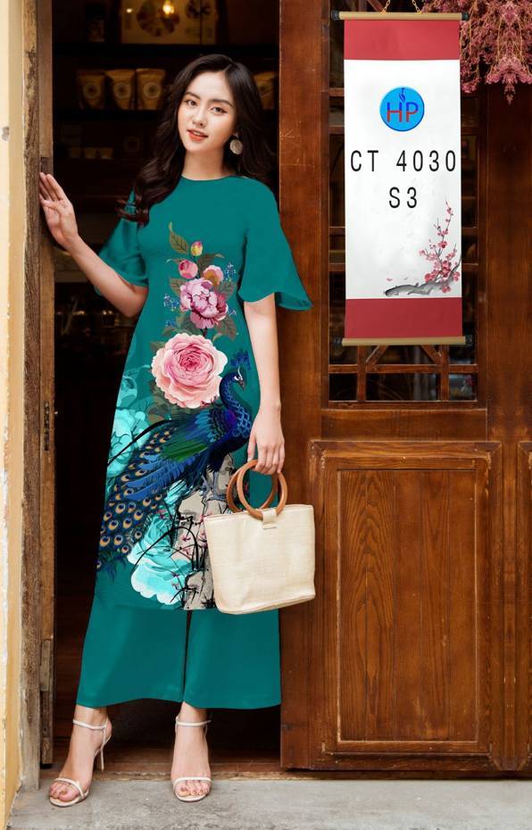 Vải Áo Dài Chim Công kiểu mới AD CT4030 47 Vải Áo Dài Chim Công kiểu mới AD CT4030