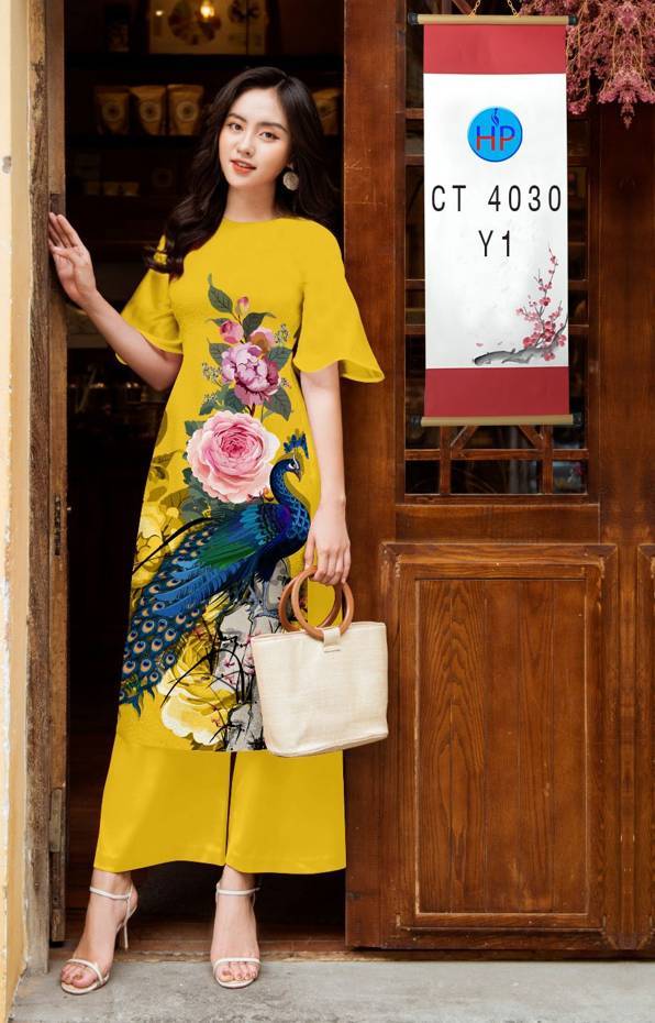 Vải Áo Dài Chim Công kiểu mới AD CT4030 49 Vải Áo Dài Chim Công kiểu mới AD CT4030