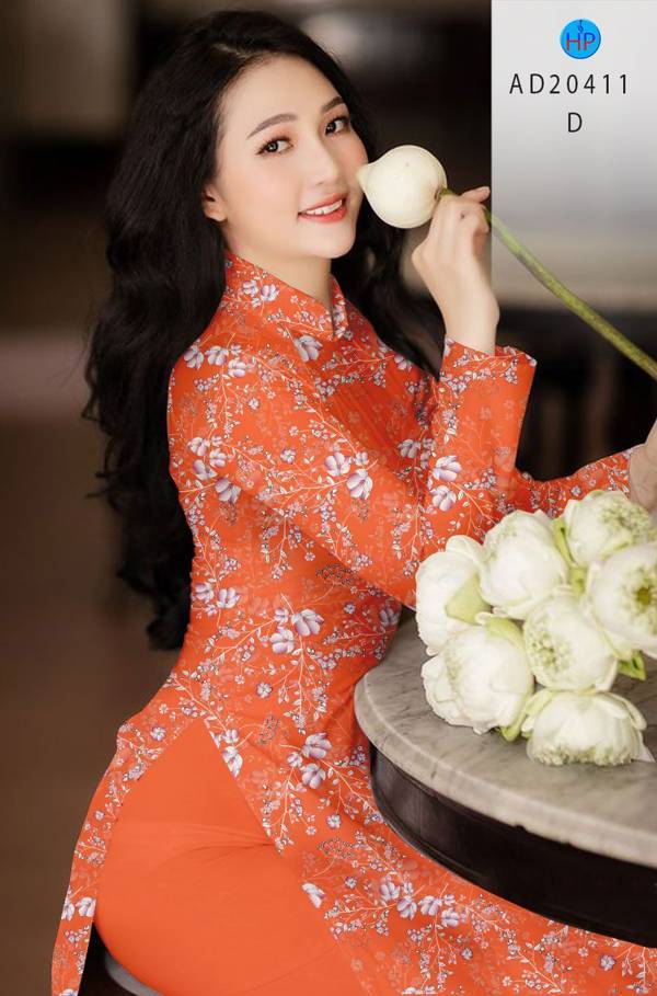 Vải Áo Dài Hoa Đều mới ra AD 20411