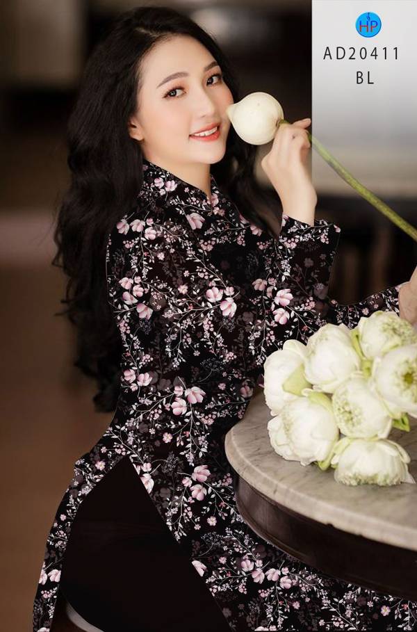 Vải Áo Dài Hoa Đều mới ra AD 20411