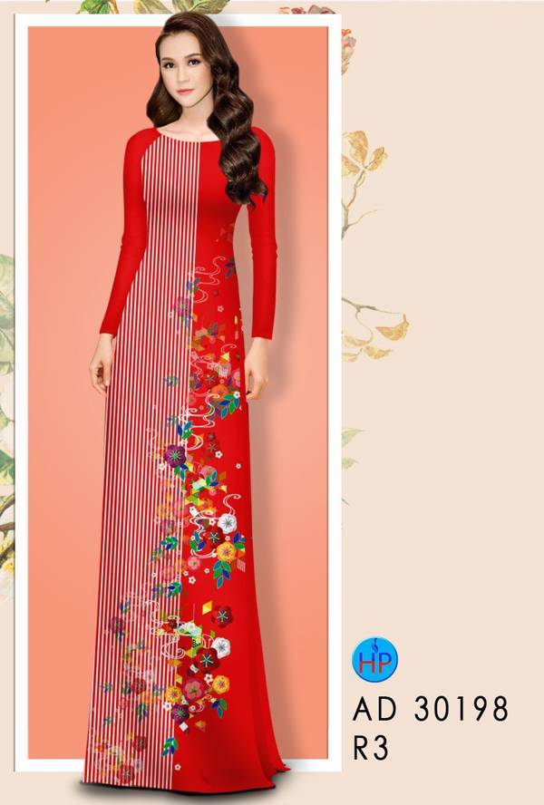 Vải Áo Dài Hoa In 3D thiết kế 2021 AD 30198 37 Vải Áo Dài Hoa In 3D thiết kế 2021 AD 30198