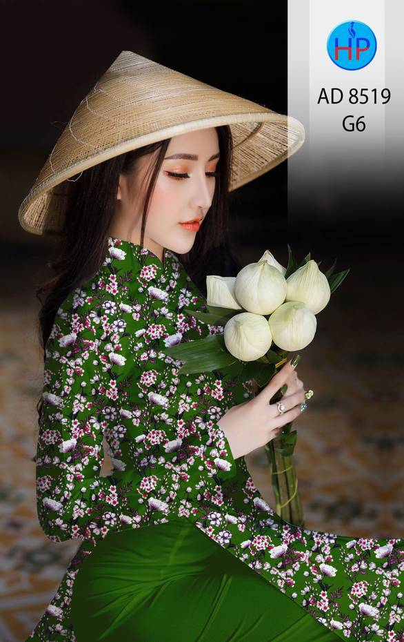 Vải Áo Dài Hoa Đều thiết kế 2021 AD 8519 38 Vải Áo Dài Hoa Đều thiết kế 2021 AD 8519