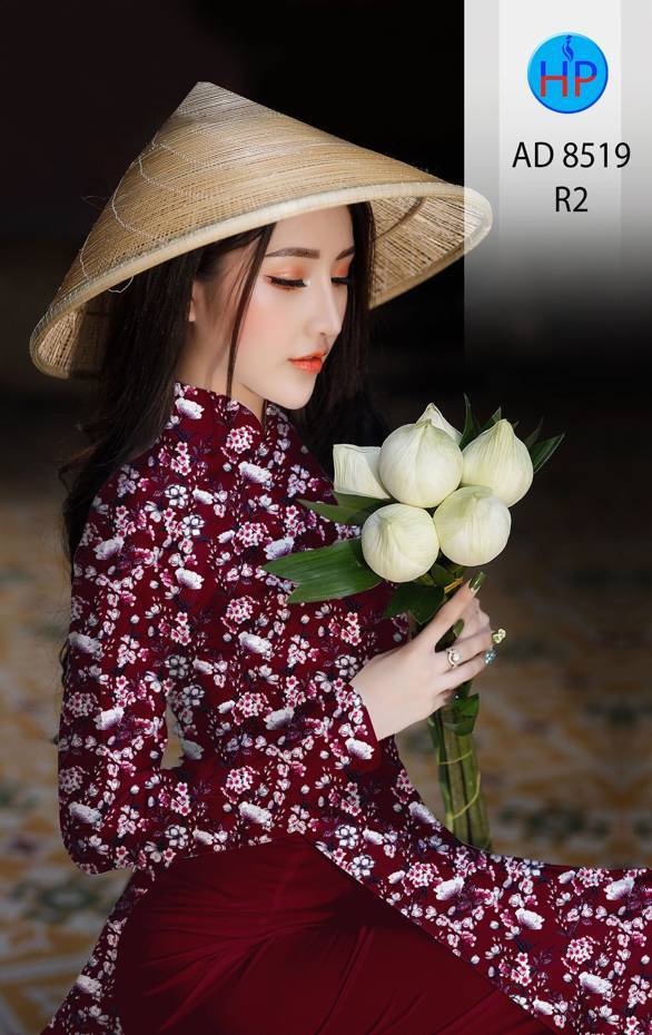 Vải Áo Dài Hoa Đều thiết kế 2021 AD 8519 37 Vải Áo Dài Hoa Đều thiết kế 2021 AD 8519