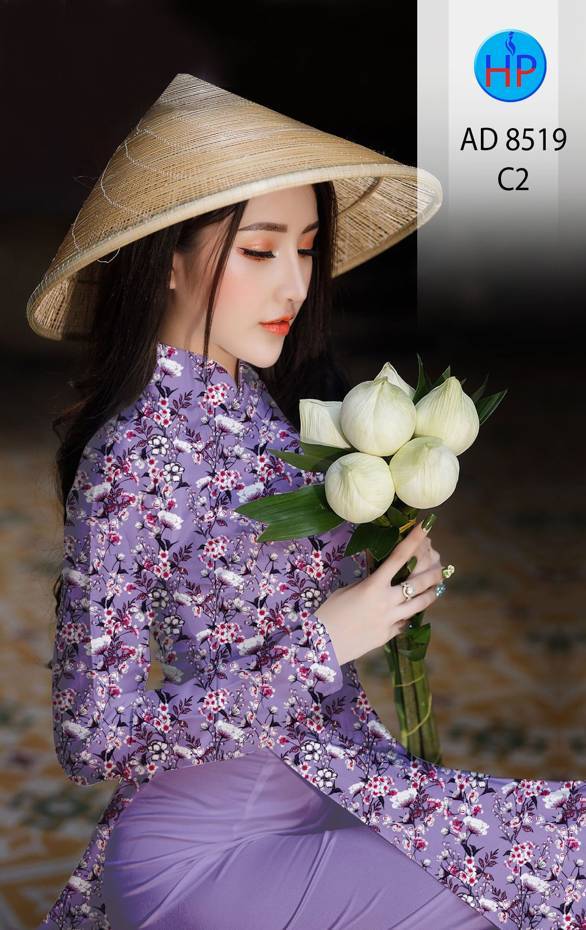 Vải Áo Dài Hoa Đều thiết kế 2021 AD 8519 39 Vải Áo Dài Hoa Đều thiết kế 2021 AD 8519