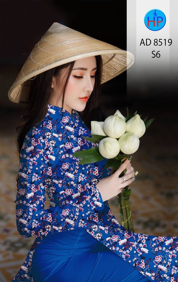 Vải Áo Dài Hoa Đều thiết kế 2021 AD 8519 41 Vải Áo Dài Hoa Đều thiết kế 2021 AD 8519