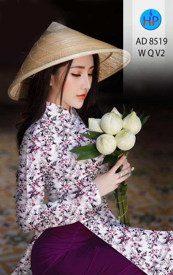 Vải Áo Dài Hoa Đều thiết kế 2021 AD 8519 47 Vải Áo Dài Hoa Đều thiết kế 2021 AD 8519