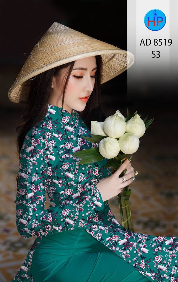 Vải Áo Dài Hoa Đều thiết kế 2021 AD 8519 44 Vải Áo Dài Hoa Đều thiết kế 2021 AD 8519