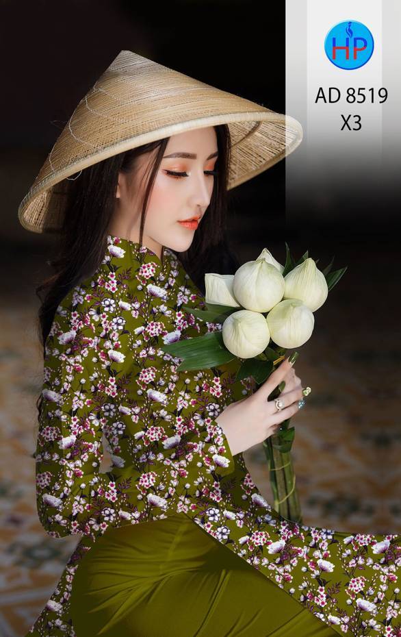 Vải Áo Dài Hoa Đều thiết kế 2021 AD 8519 42 Vải Áo Dài Hoa Đều thiết kế 2021 AD 8519