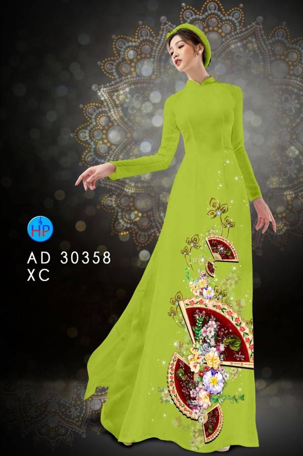 Vải Áo Dài Hoa In 3D thiết kế 2021 AD 30358 40 Vải Áo Dài Hoa In 3D thiết kế 2021 AD 30358