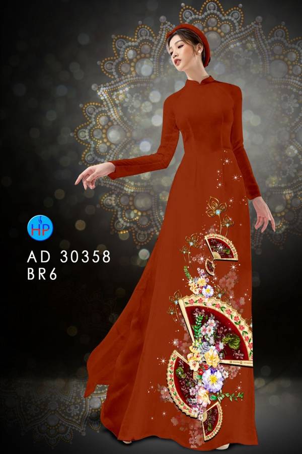 Vải Áo Dài Hoa In 3D thiết kế 2021 AD 30358 42 Vải Áo Dài Hoa In 3D thiết kế 2021 AD 30358