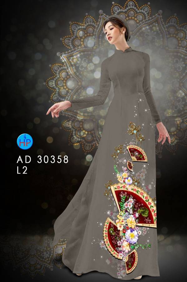 Vải Áo Dài Hoa In 3D thiết kế 2021 AD 30358 43 Vải Áo Dài Hoa In 3D thiết kế 2021 AD 30358