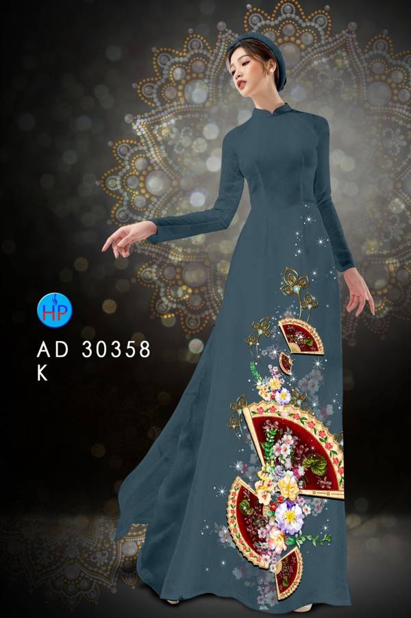 Vải Áo Dài Hoa In 3D thiết kế 2021 AD 30358 47 Vải Áo Dài Hoa In 3D thiết kế 2021 AD 30358