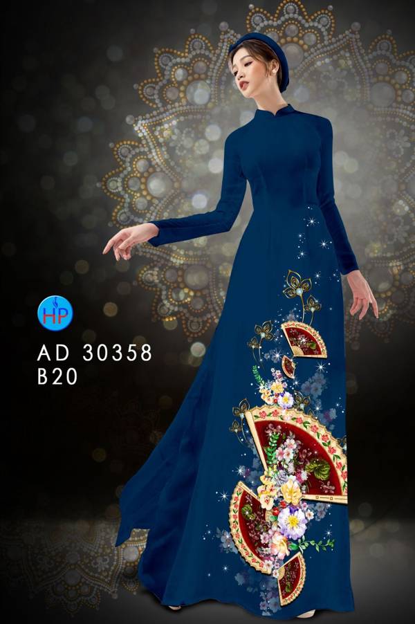 Vải Áo Dài Hoa In 3D thiết kế 2021 AD 30358 46 Vải Áo Dài Hoa In 3D thiết kế 2021 AD 30358