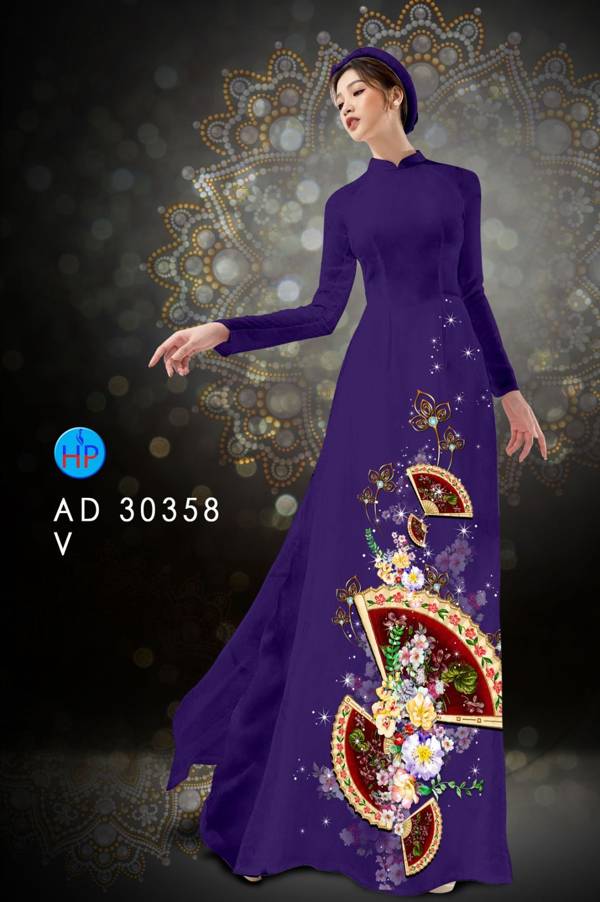 Vải Áo Dài Hoa In 3D thiết kế 2021 AD 30358 48 Vải Áo Dài Hoa In 3D thiết kế 2021 AD 30358