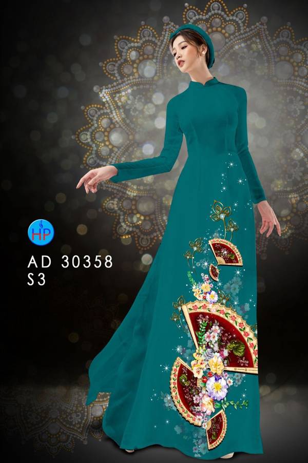 Vải Áo Dài Hoa In 3D thiết kế 2021 AD 30358 51 Vải Áo Dài Hoa In 3D thiết kế 2021 AD 30358