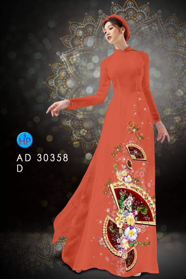 Vải Áo Dài Hoa In 3D thiết kế 2021 AD 30358 54 Vải Áo Dài Hoa In 3D thiết kế 2021 AD 30358