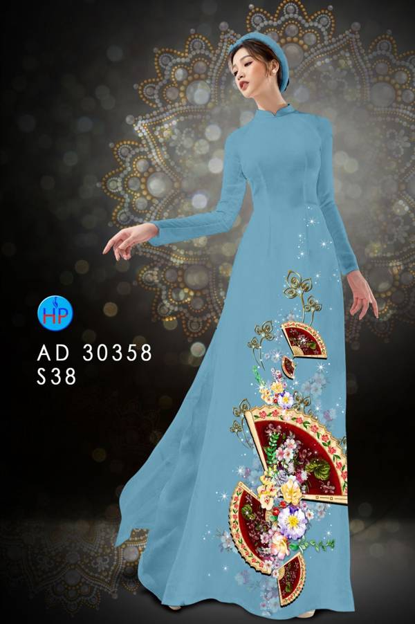 Vải Áo Dài Hoa In 3D thiết kế 2021 AD 30358 55 Vải Áo Dài Hoa In 3D thiết kế 2021 AD 30358