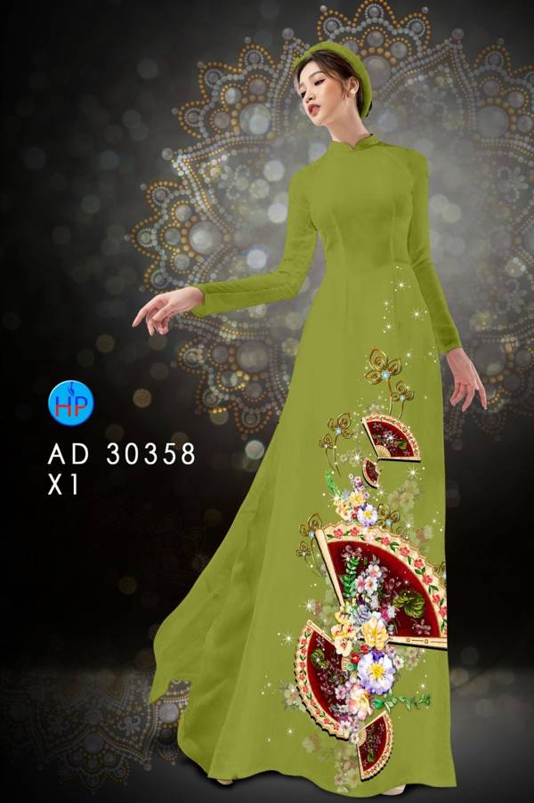 Vải Áo Dài Hoa In 3D thiết kế 2021 AD 30358 53 Vải Áo Dài Hoa In 3D thiết kế 2021 AD 30358