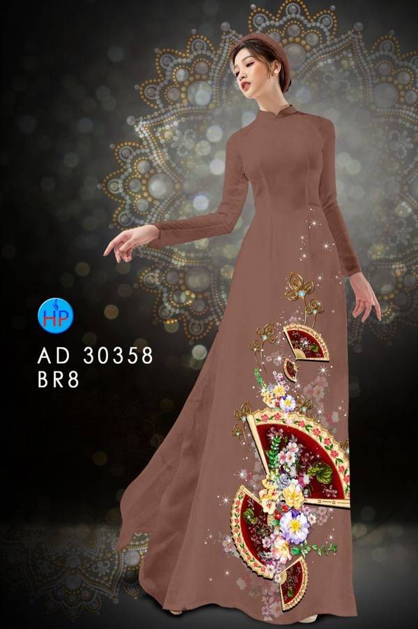 Vải Áo Dài Hoa In 3D thiết kế 2021 AD 30358 57 Vải Áo Dài Hoa In 3D thiết kế 2021 AD 30358