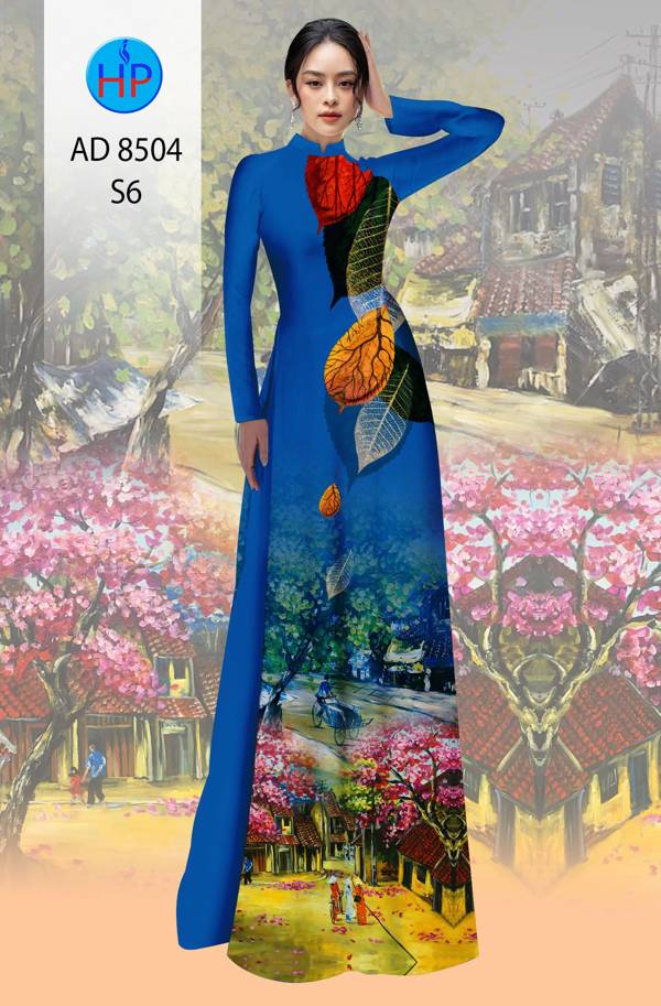 Vải Áo Dài Phong Cảnh thiết kế 2021 AD 8504 43 Vải Áo Dài Phong Cảnh thiết kế 2021 AD 8504
