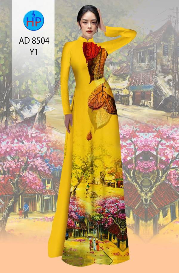 Vải Áo Dài Phong Cảnh thiết kế 2021 AD 8504 42 Vải Áo Dài Phong Cảnh thiết kế 2021 AD 8504