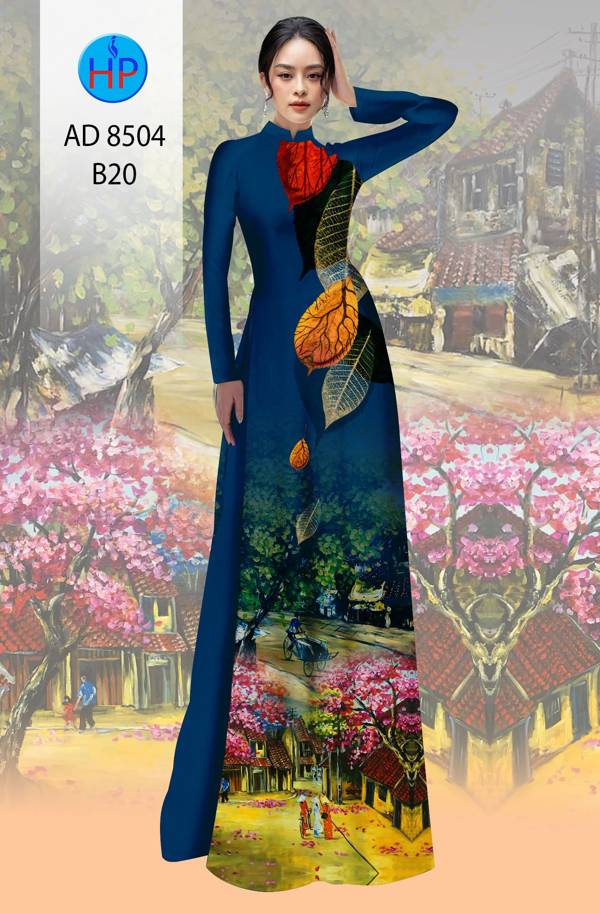 Vải Áo Dài Phong Cảnh thiết kế 2021 AD 8504 45 Vải Áo Dài Phong Cảnh thiết kế 2021 AD 8504