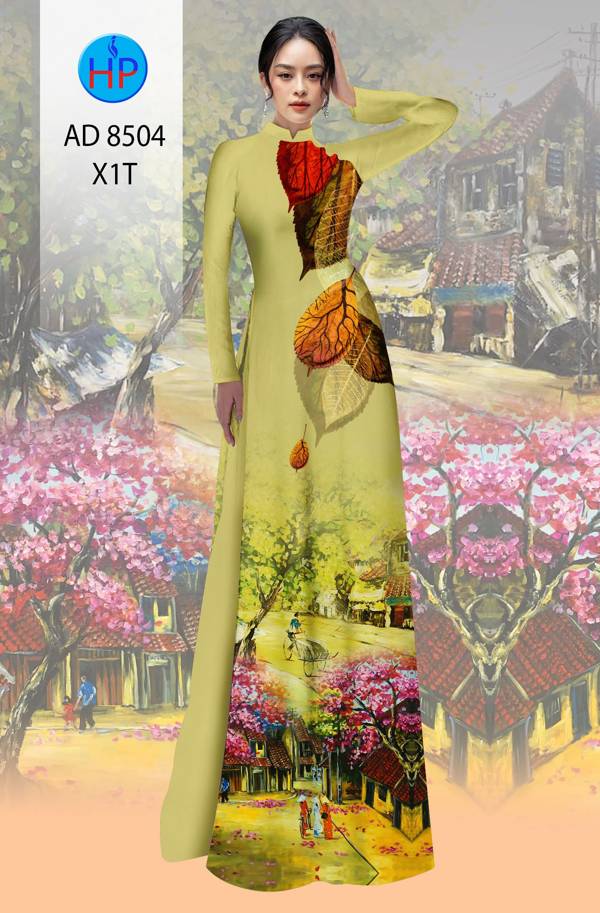 Vải Áo Dài Phong Cảnh thiết kế 2021 AD 8504 48 Vải Áo Dài Phong Cảnh thiết kế 2021 AD 8504