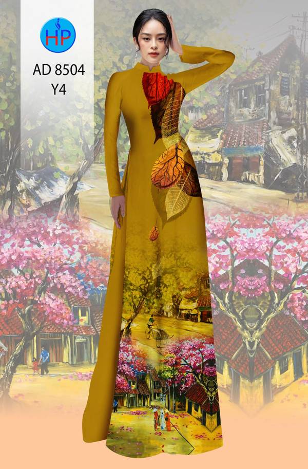 Vải Áo Dài Phong Cảnh thiết kế 2021 AD 8504 53 Vải Áo Dài Phong Cảnh thiết kế 2021 AD 8504