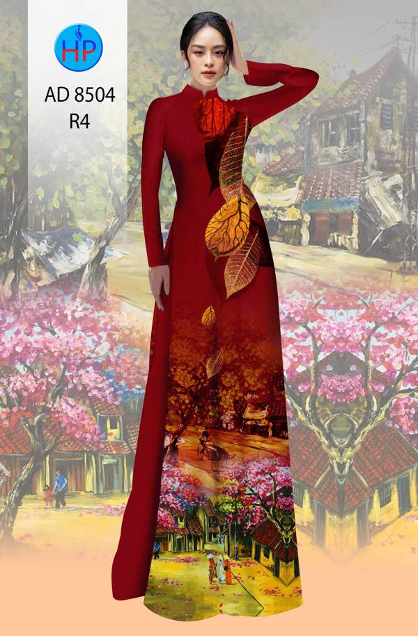 Vải Áo Dài Phong Cảnh thiết kế 2021 AD 8504 54 Vải Áo Dài Phong Cảnh thiết kế 2021 AD 8504