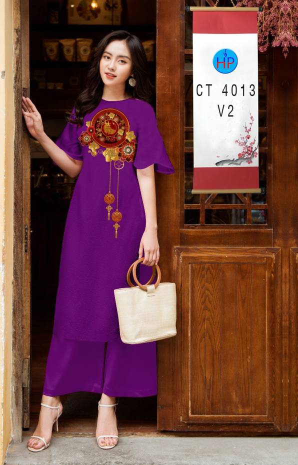 Vải Áo Dài Tết Mới thiết kế 2021 AD CT4013 50 Vải Áo Dài Tết Mới thiết kế 2021 AD CT4013