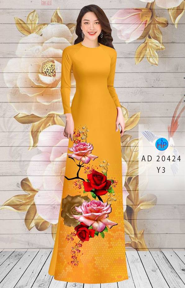 Vải Áo Dài Hoa Hồng mới ra AD 20424 43 Vải Áo Dài Hoa Hồng mới ra AD 20424