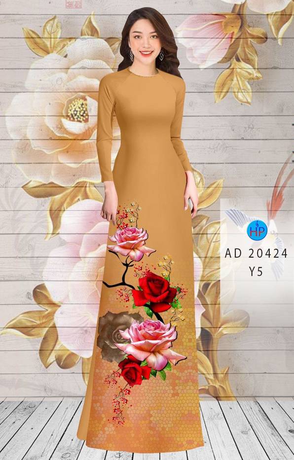 Vải Áo Dài Hoa Hồng mới ra AD 20424 51 Vải Áo Dài Hoa Hồng mới ra AD 20424