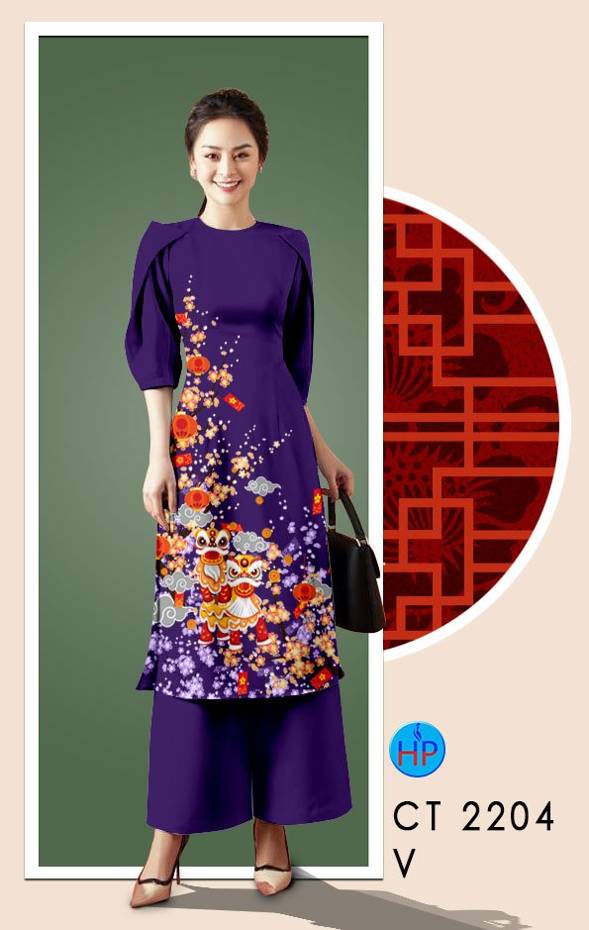 Vải Áo Dài Hoa In 3D thiết kế 2021 AD CT2204 37 Vải Áo Dài Hoa In 3D thiết kế 2021 AD CT2204