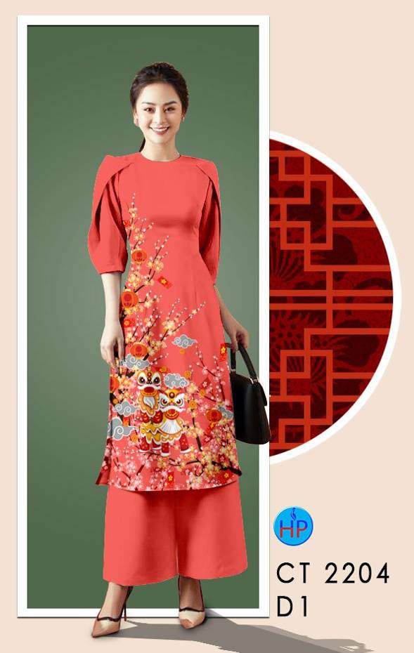 Vải Áo Dài Hoa In 3D thiết kế 2021 AD CT2204 43 Vải Áo Dài Hoa In 3D thiết kế 2021 AD CT2204