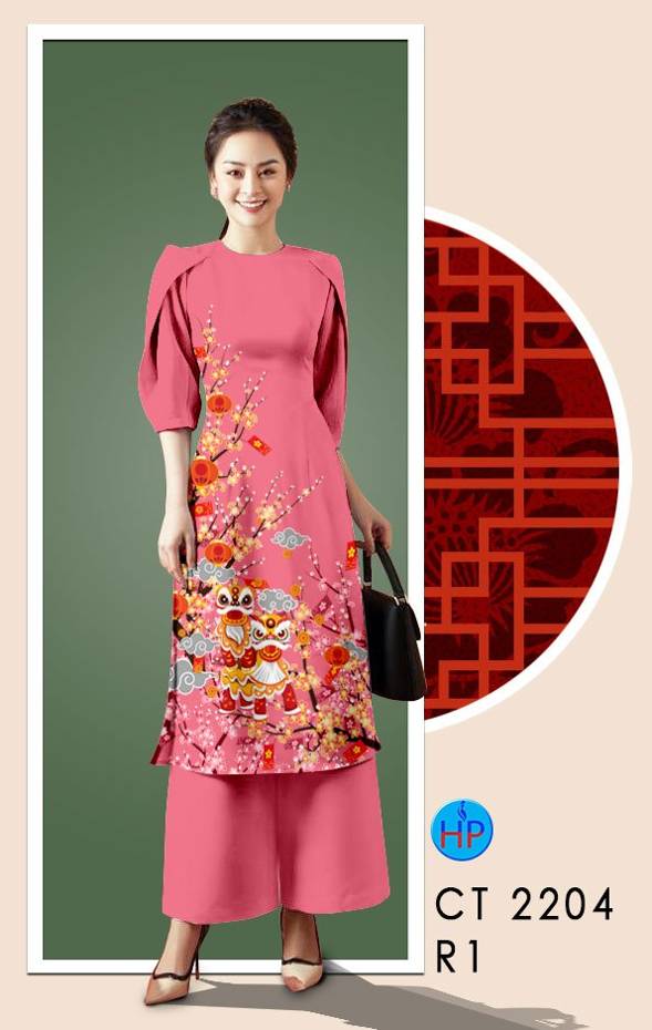 Vải Áo Dài Hoa In 3D thiết kế 2021 AD CT2204 49 Vải Áo Dài Hoa In 3D thiết kế 2021 AD CT2204