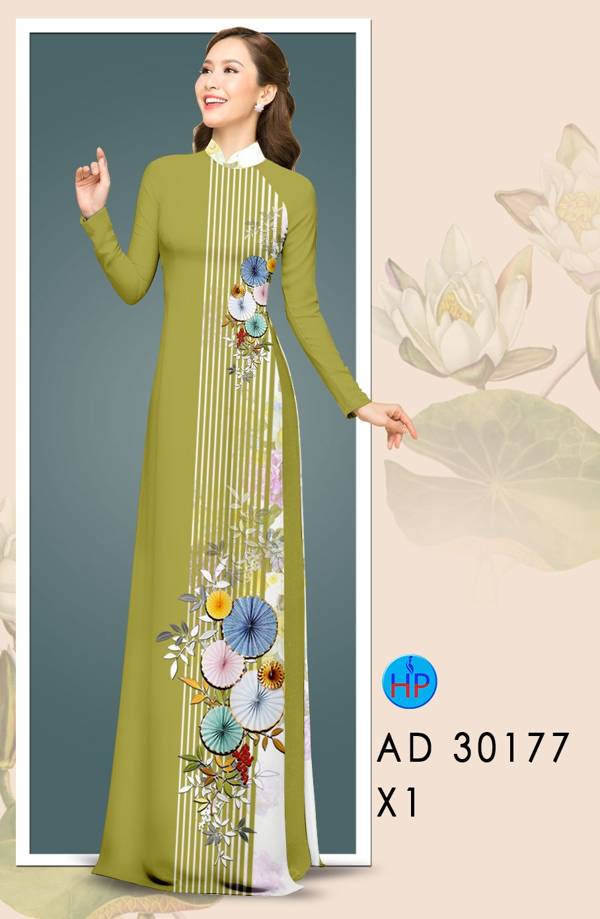 Vải Áo Dài Hoa In 3D mới ra AD 30177 39 Vải Áo Dài Hoa In 3D mới ra AD 30177