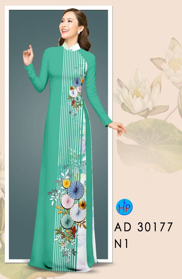 Vải Áo Dài Hoa In 3D mới ra AD 30177 47 Vải Áo Dài Hoa In 3D mới ra AD 30177