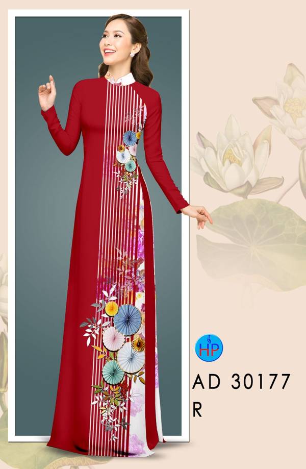 Vải Áo Dài Hoa In 3D mới ra AD 30177 46 Vải Áo Dài Hoa In 3D mới ra AD 30177