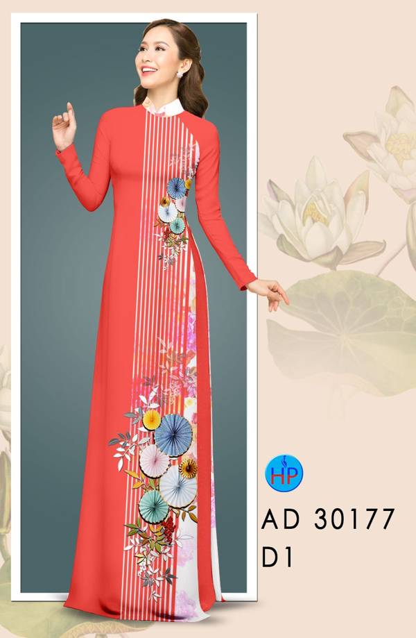 Vải Áo Dài Hoa In 3D mới ra AD 30177 45 Vải Áo Dài Hoa In 3D mới ra AD 30177