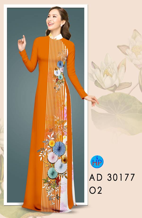 Vải Áo Dài Hoa In 3D mới ra AD 30177 53 Vải Áo Dài Hoa In 3D mới ra AD 30177
