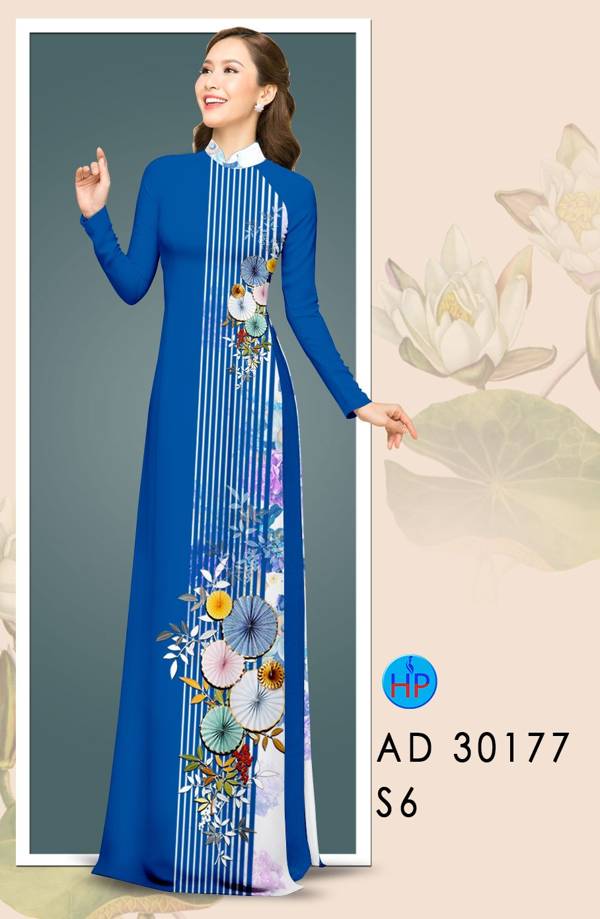 Vải Áo Dài Hoa In 3D mới ra AD 30177 48 Vải Áo Dài Hoa In 3D mới ra AD 30177
