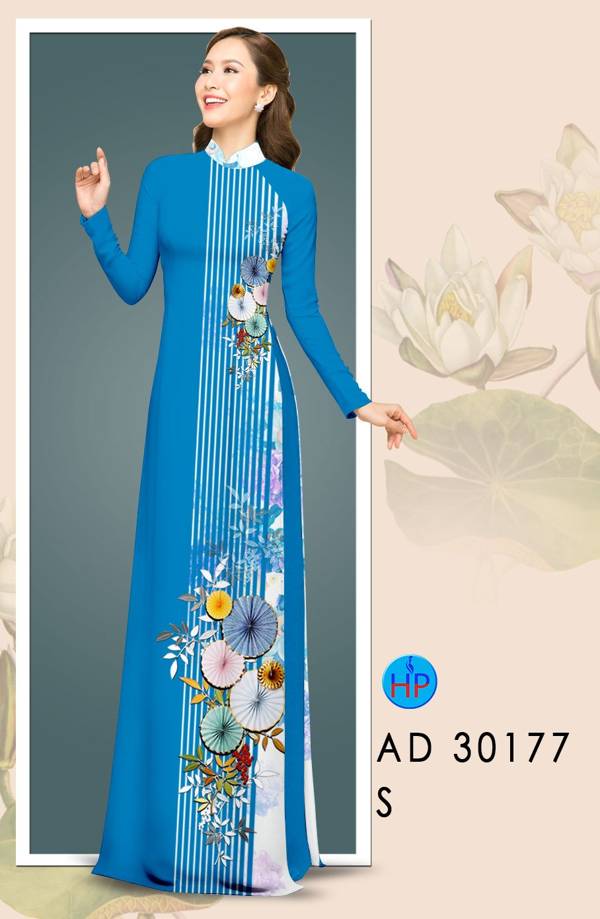 Vải Áo Dài Hoa In 3D mới ra AD 30177 49 Vải Áo Dài Hoa In 3D mới ra AD 30177