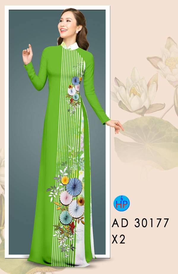 Vải Áo Dài Hoa In 3D mới ra AD 30177 54 Vải Áo Dài Hoa In 3D mới ra AD 30177