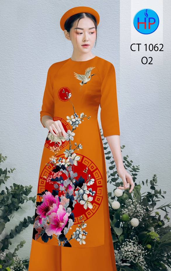 Vải Áo Dài Hoa In 3D thiết kế 2021 AD CT1062 45 Vải Áo Dài Hoa In 3D thiết kế 2021 AD CT1062