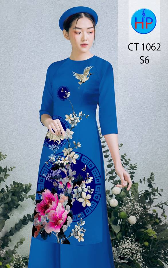 Vải Áo Dài Hoa In 3D thiết kế 2021 AD CT1062 44 Vải Áo Dài Hoa In 3D thiết kế 2021 AD CT1062